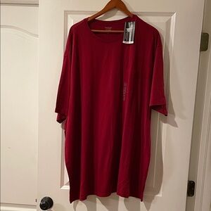 Roundtree & Yorke  Big and Tall Rich Red Short Sleeve Tee